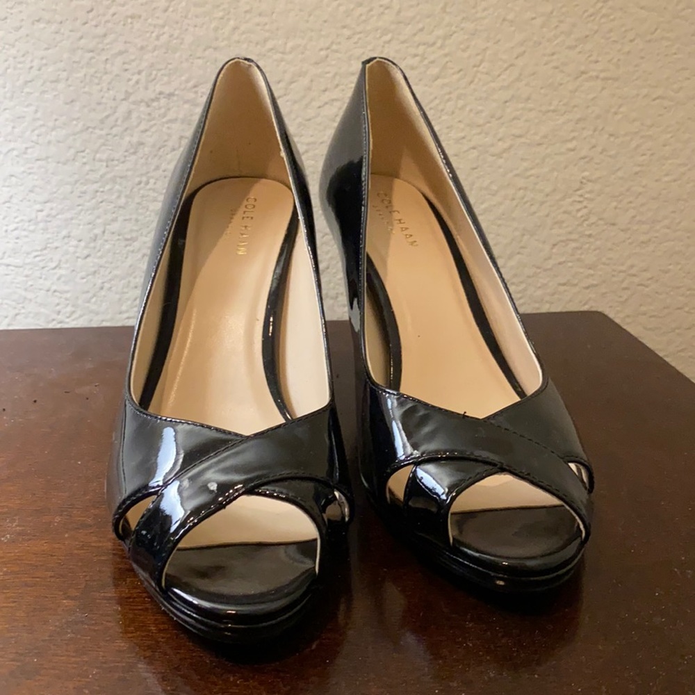 Cole Haan black heels, Sz 7